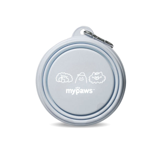 ชามซิลิโคนพกพาสีฟ้าอ่อน ขนาด350มล.