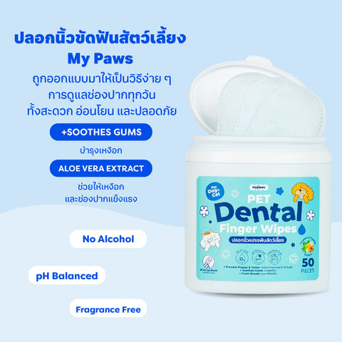 ปลอกนิ้วเช็ดฟัน 50ชิ้น