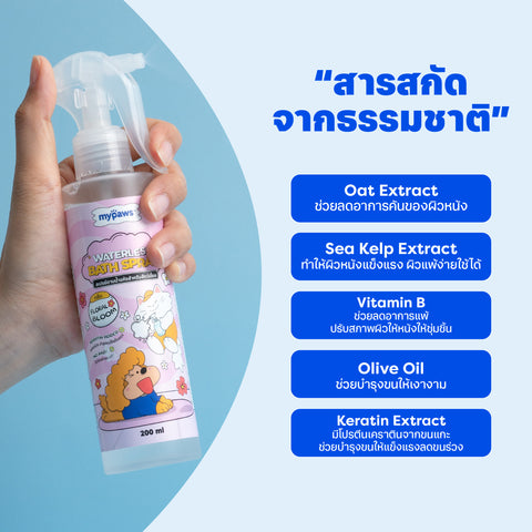 สเปรย์อาบน้ำแห้ง Baby Powder 200มล.