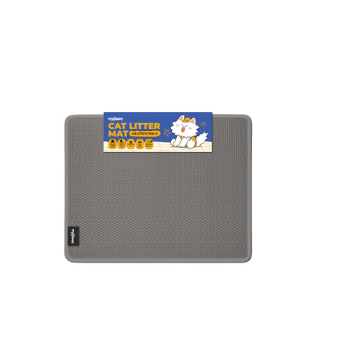 แผ่นดักทรายแมวสีครีม 45x60cm