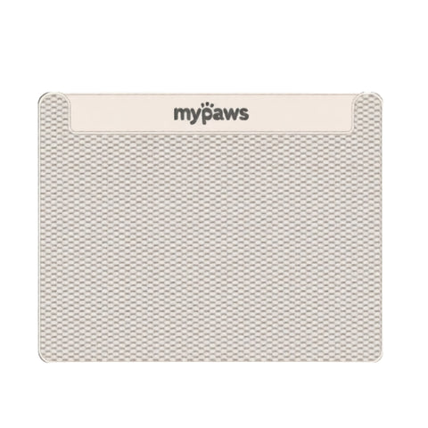 แผ่นดักทรายแมวรุ่นพิเศษสีครีม รุ่น U 45x60cm