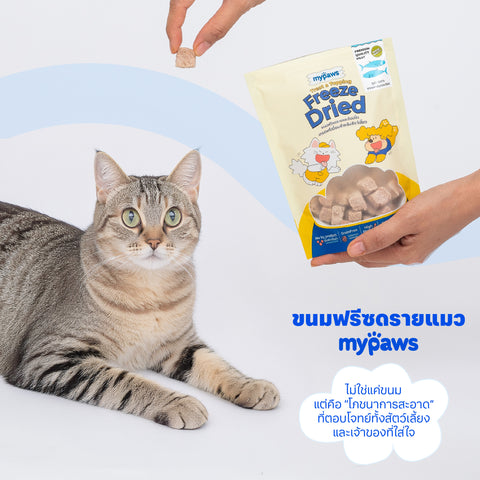 ฟรีซดราย สำหรับแมว เนื้อปลากระพง