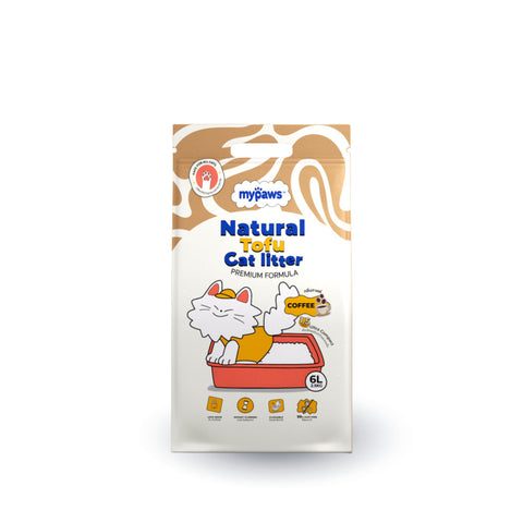 ทรายแมวเต้าหู้ 6ลิตร Coffee