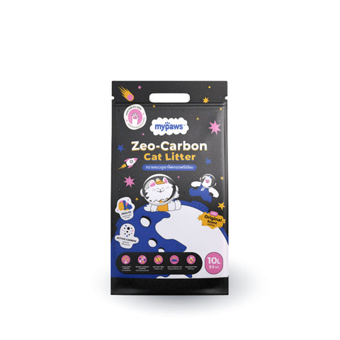 ทรายแมวภูเขาไฟ 10ลิตร Zeolite Carbon