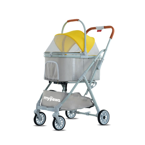 รถเข็นรุ่นสัตว์เลี้ยง รุ่น Auto 65ซม. สีฟ้า