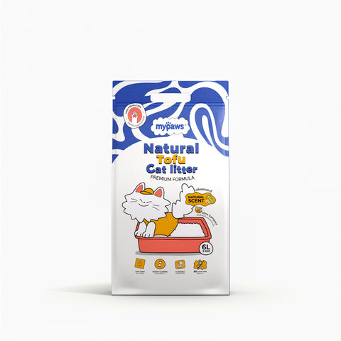 ทรายแมวเต้าหู้ 6ลิตร Peach