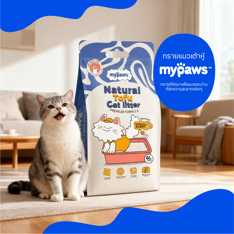ทรายแมวเต้าหู้ 6ลิตร Original