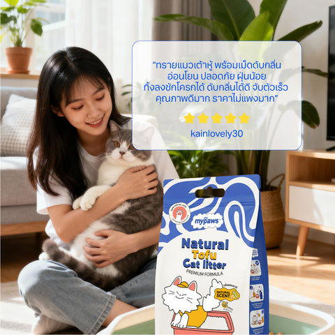 ทรายแมวเต้าหู้ 6ลิตร Original